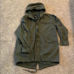 Men’s GAP long green coat